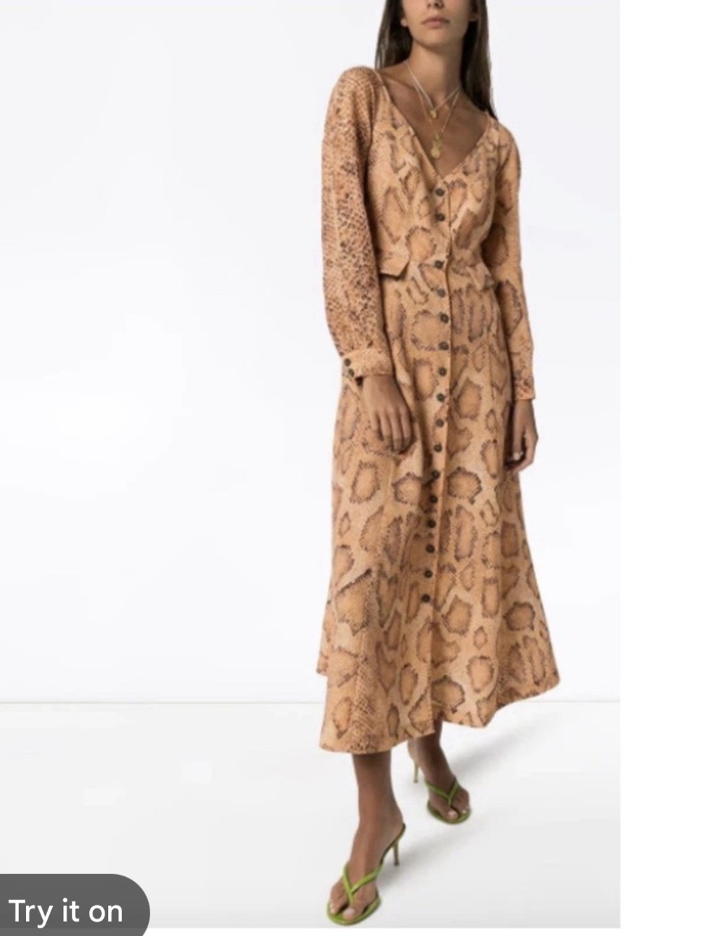 Mara Hoffman Silvana Dress in Sand Multi NWT